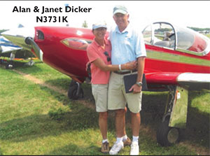 Alan and Janet Dicker with Swift N3731K AirVenture 2014 winner of Custom Class C (151-235 HP)